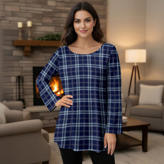 Navy and White-
