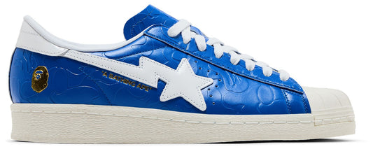 adidas Men's Superstar Vintage 'Bape Blue White' Sneakers
