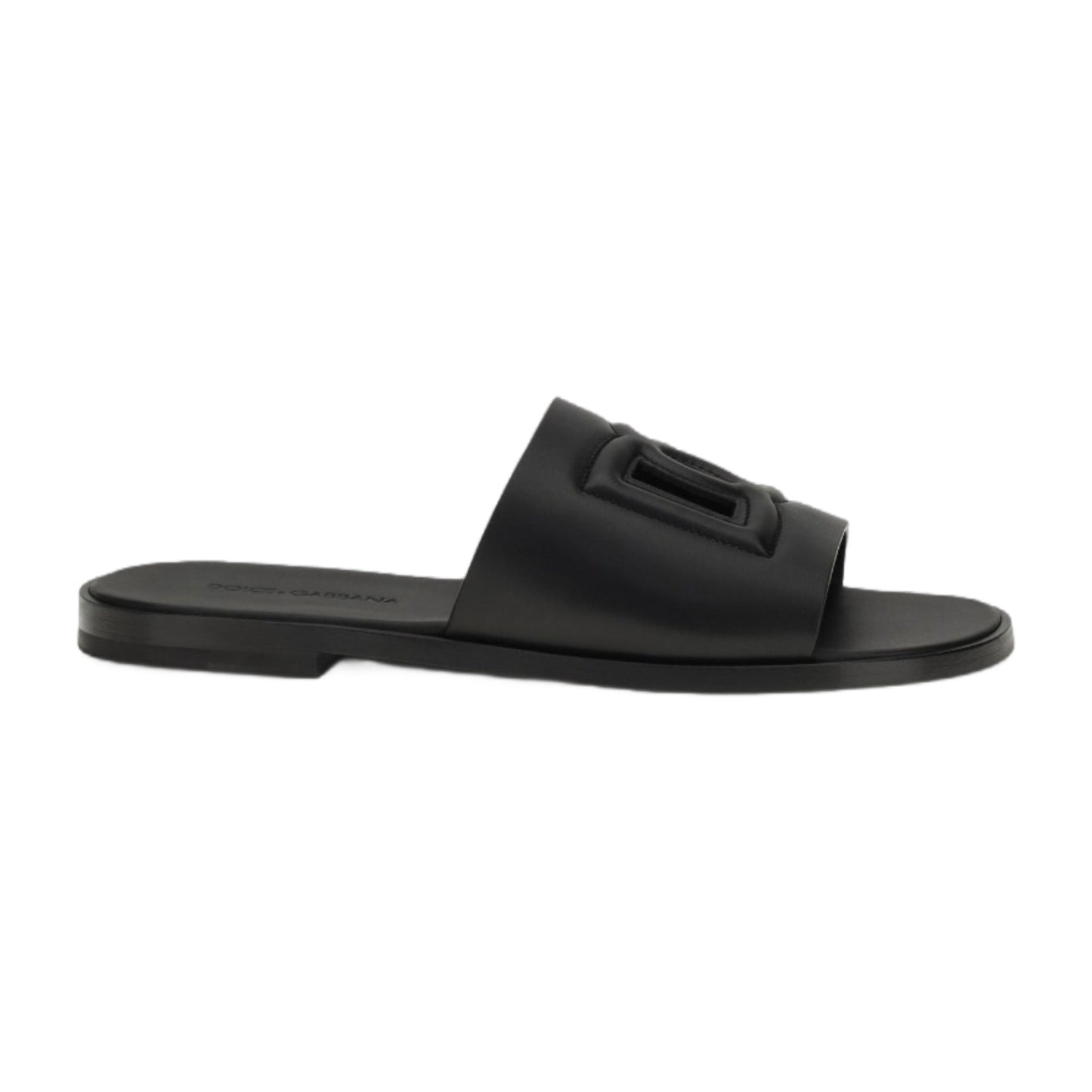 Sandals Embossed Logo Black