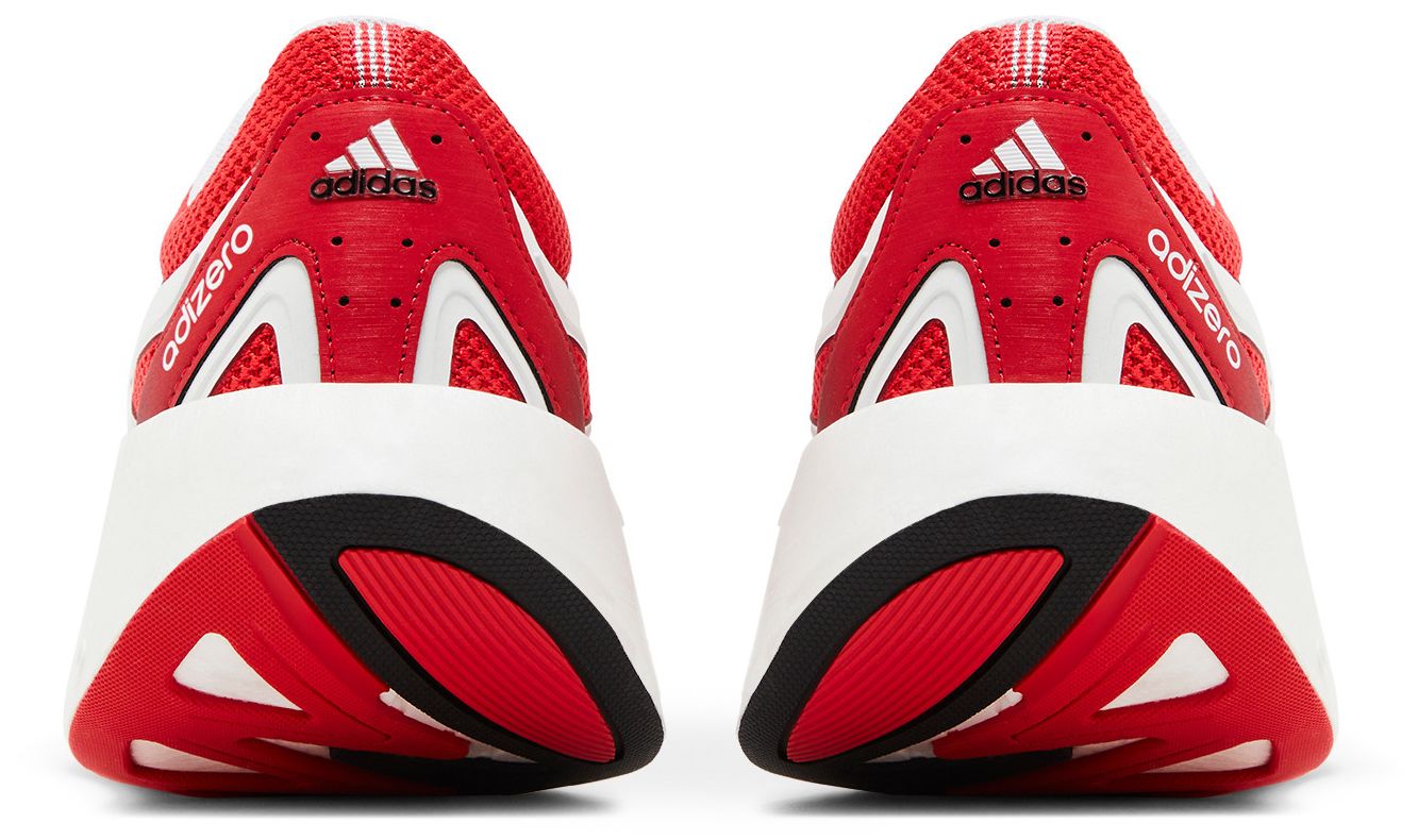 adidas Men's Adizero Aruku 'White/ Pure Ruby' Sneakers