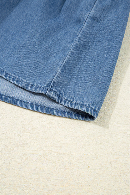 Threaded Pear Emmy Sleeve Tied Peplum Top