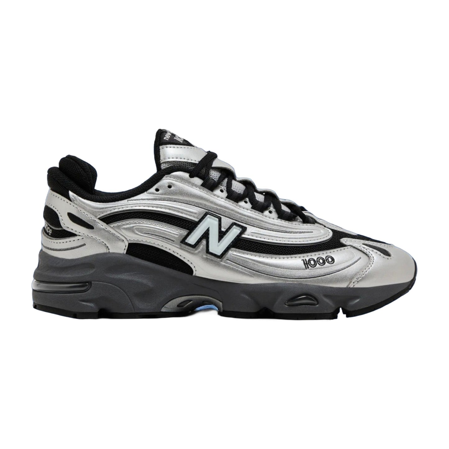 New Balance Men's 1000 'Black Silver Metallic' Sneakers