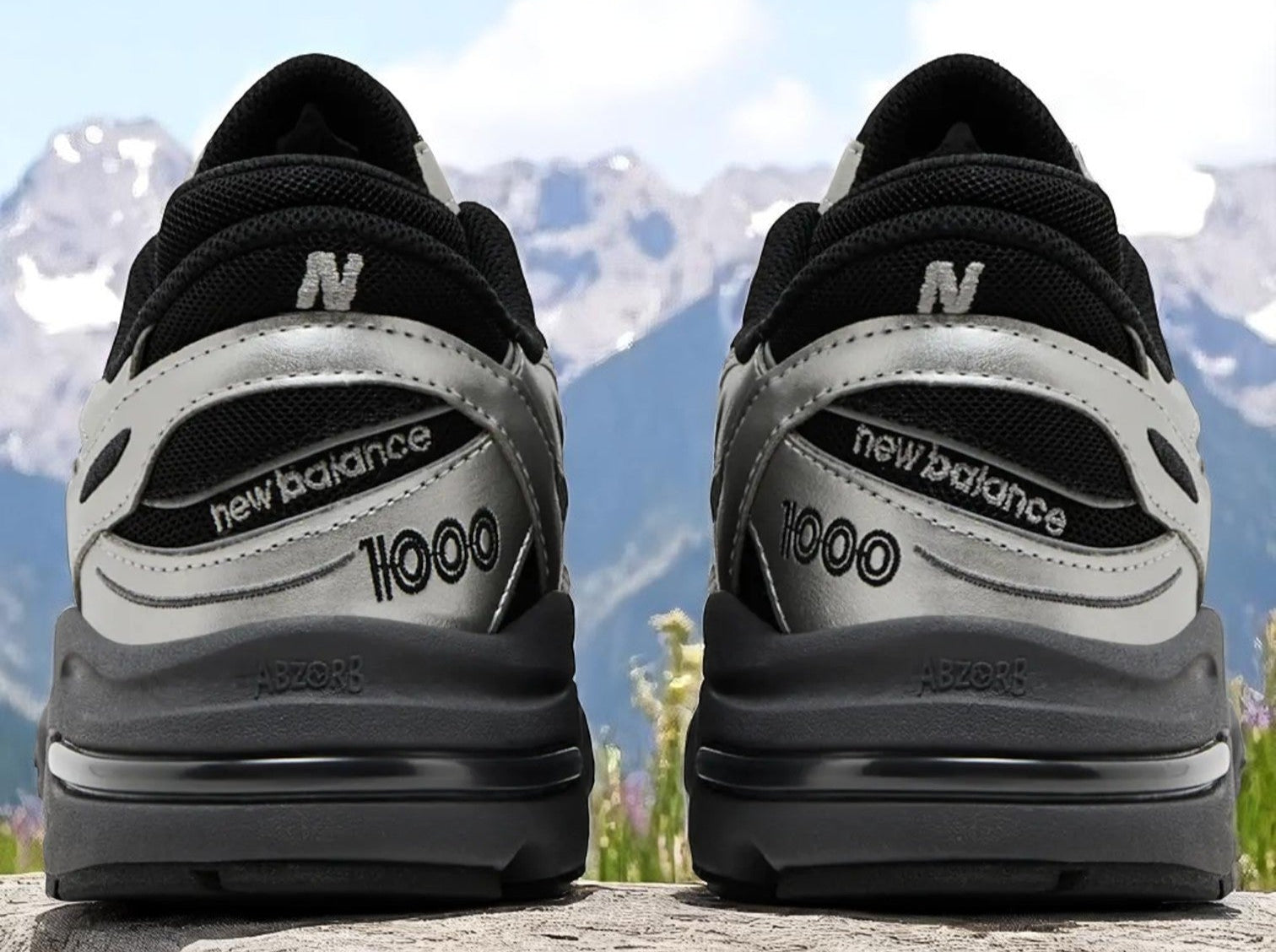 New Balance Men's 1000 'Black Silver Metallic' Sneakers – Zulily