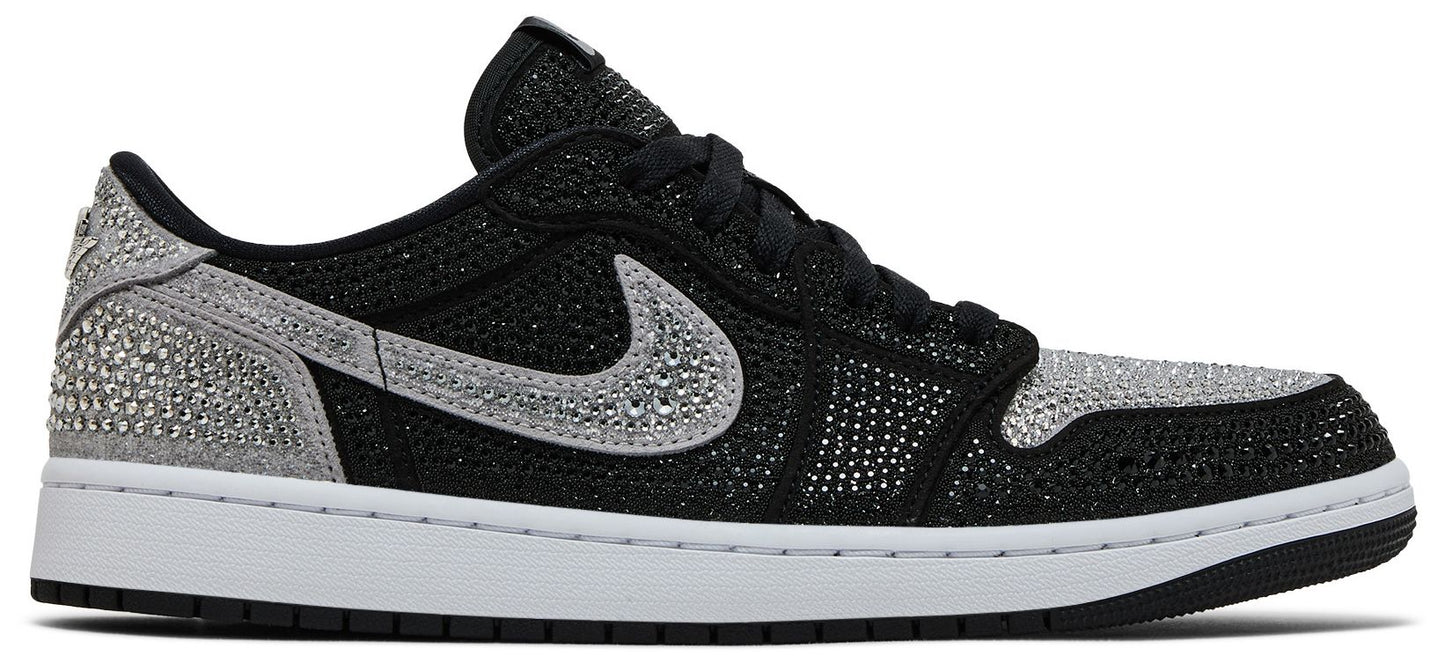 Women's Air Jordan Retro 1 Low OG 'SWAROVSKI STEALTH'