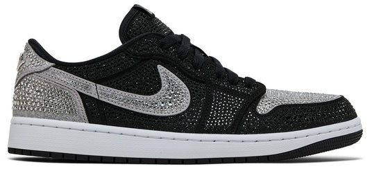 Women's Air Jordan Retro 1 Low OG 'SWAROVSKI STEALTH'