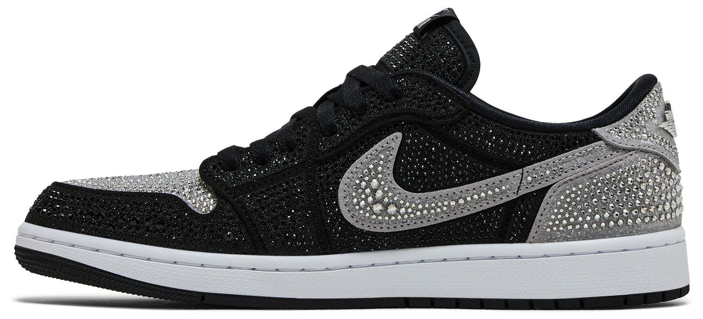 Women's Air Jordan Retro 1 Low OG 'SWAROVSKI STEALTH'