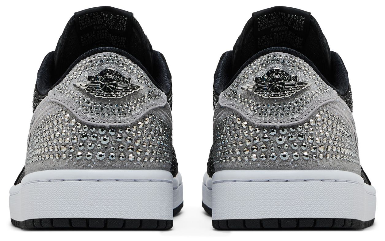 Women's Air Jordan Retro 1 Low OG 'SWAROVSKI STEALTH'