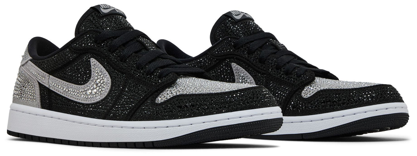 Air Jordan Women's Retro 1 Low Og 'Swarovski Stealth' Sneakers
