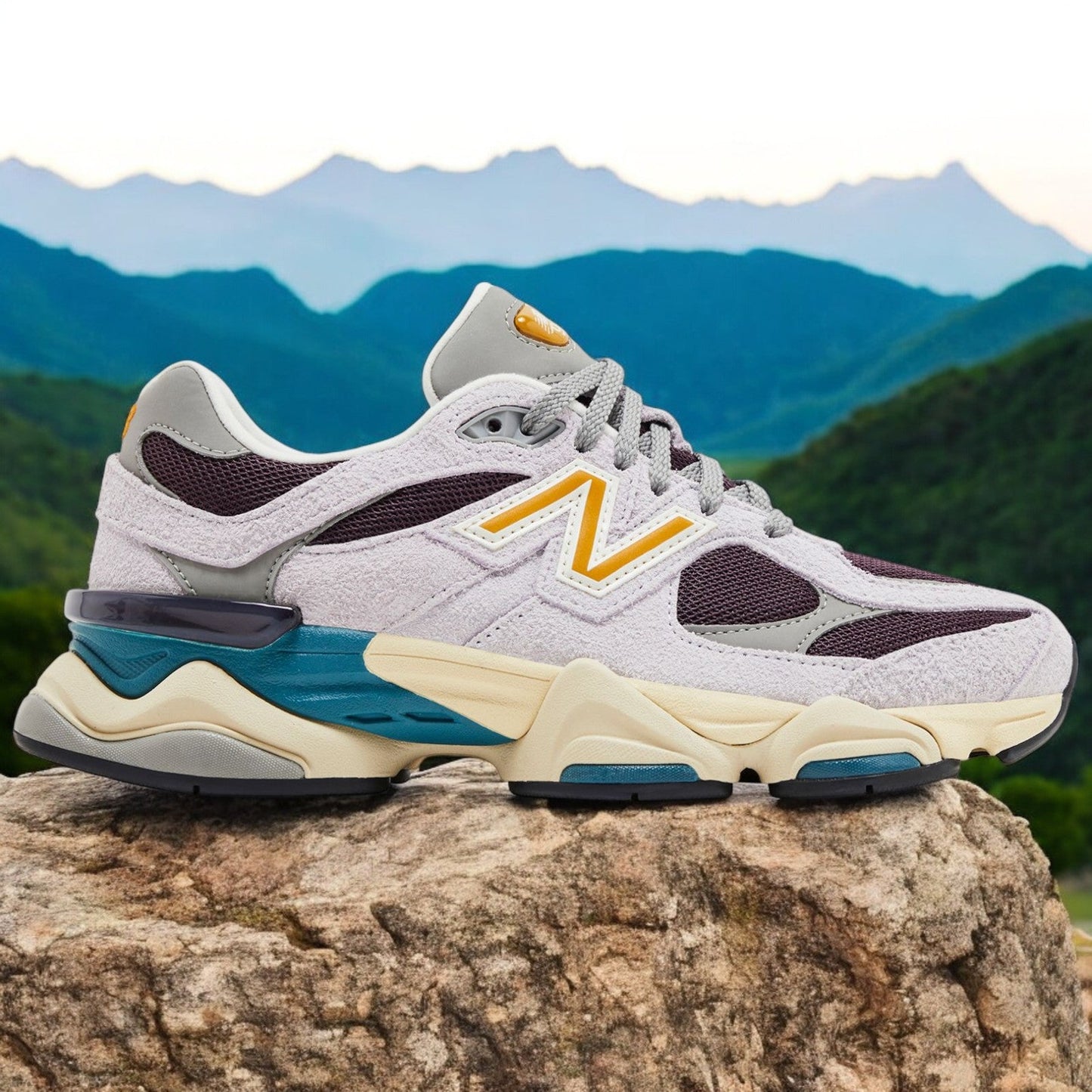 New Balance Men's 9060 'Taro Plum Brown' Sneakers