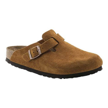 Birkenstock Unisex Boston Soft Footbed Suede Leather Mink