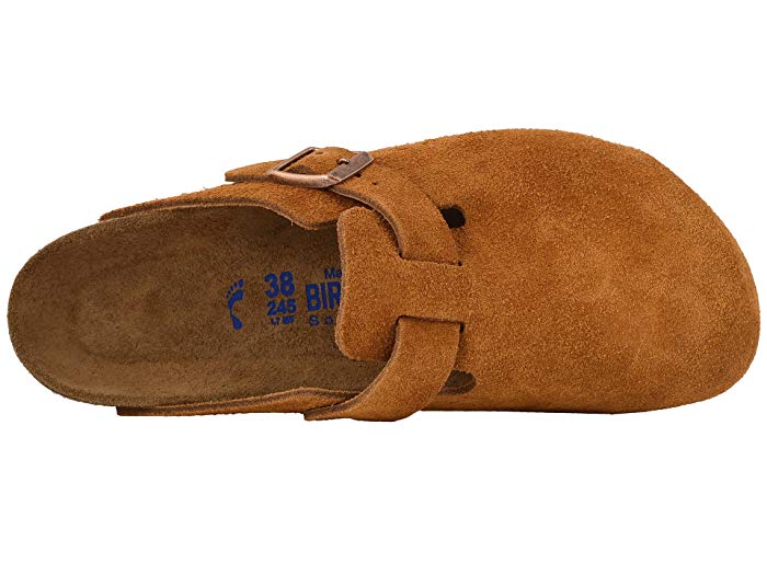 Birkenstock Unisex Boston Soft Footbed Suede Leather Mink