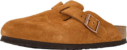 Birkenstock Unisex Boston Soft Footbed Suede Leather Mink