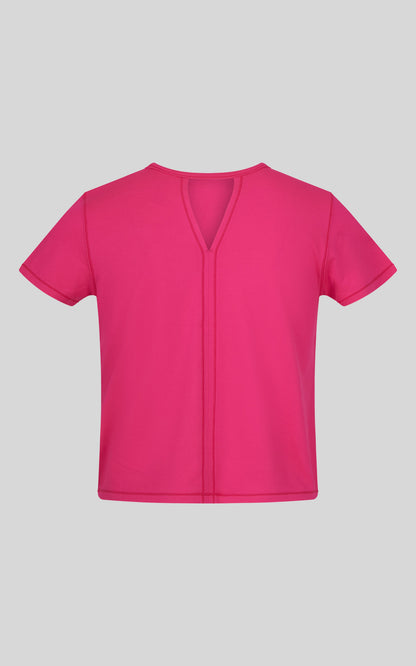 Girls 2 PK Short Sleeve Shirt and Boxy Tee