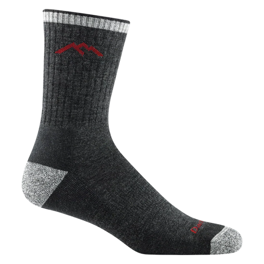 Darn Tough Hiker Micro Crew Midweight Cushion Mens Socks — Black