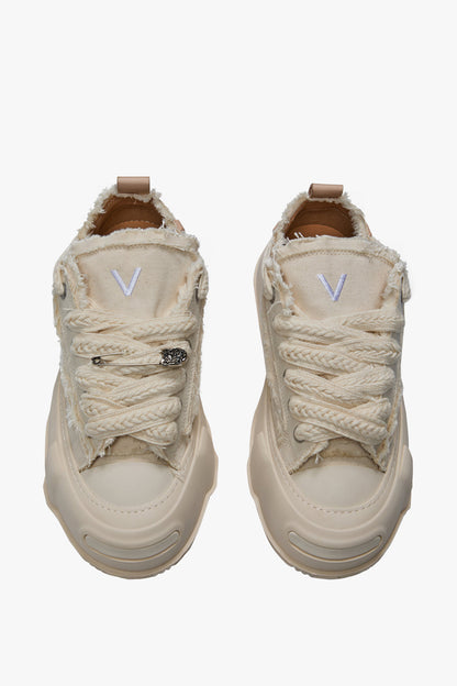 Valabasas Vision Shoes - Cream Leather