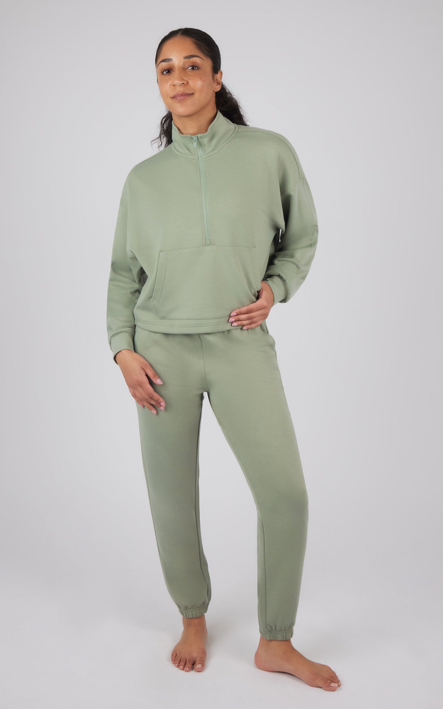 Softlite Half Zip Pullover and Jogger Set - Our Linen Story