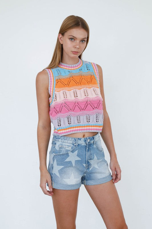 Denim Lab USA |Star Print Shorts