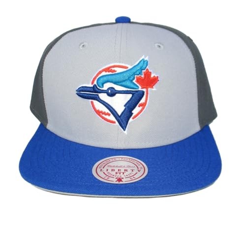 Mitchell & Ness Men's MLB Triple Play Liberty Snapback Coop Blue Jays Snapback Caps