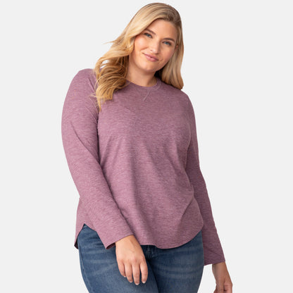 Women's Plus Size Cloud Knit All Day Crew Neck Top