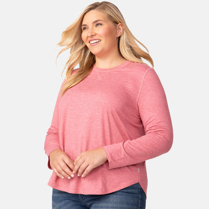 Women's Plus Size Cloud Knit All Day Crew Neck Top