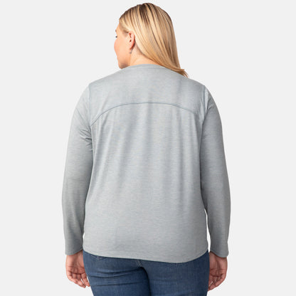 Women's Plus Size Cloud Knit All Day Crew Neck Top