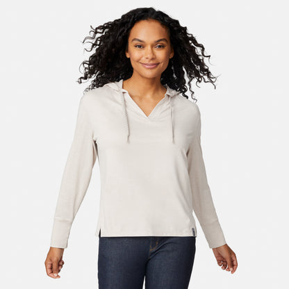 Women's Cloud Knit V-Neck Hoodie