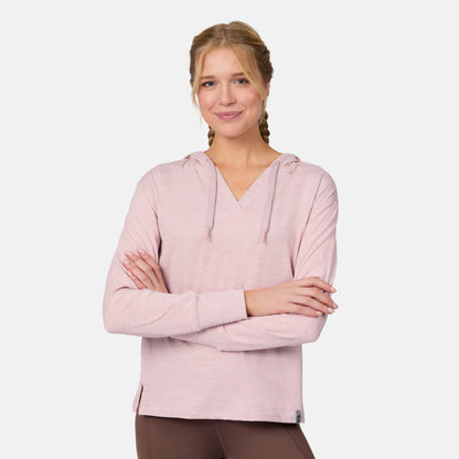 Women's Cloud Knit V-Neck Hoodie