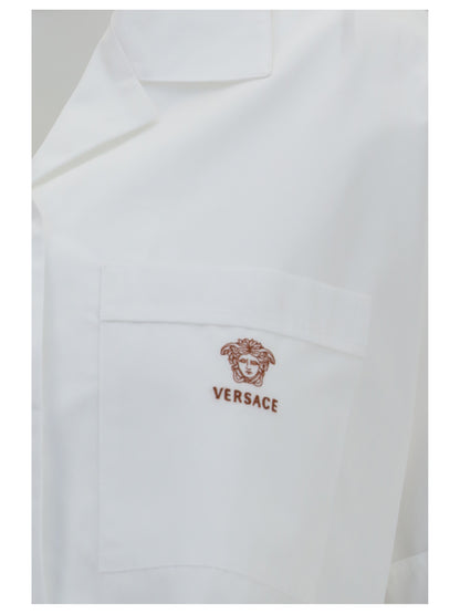 Shirt Cropped Cotton Poplin Optical White