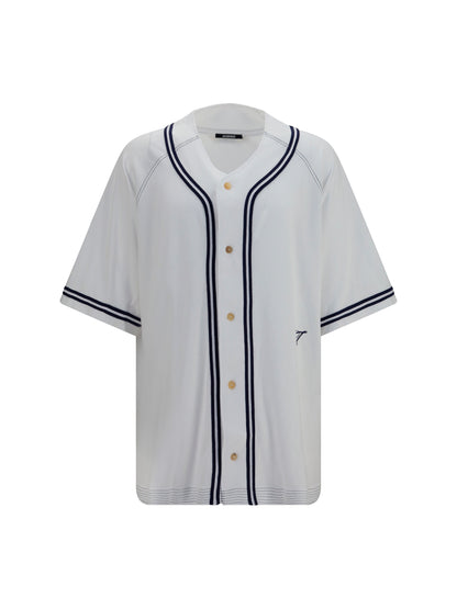 Shirt Baseball Knit White