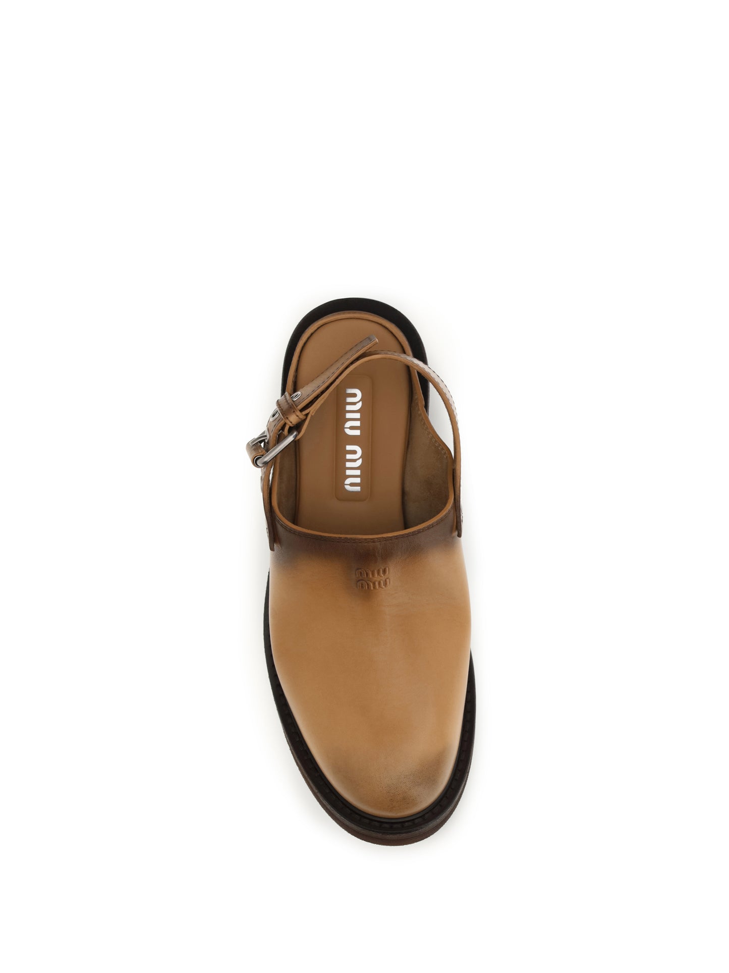 Mules Foule Tan Leather