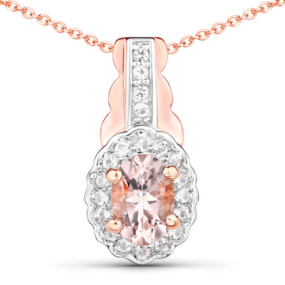 Rose Gold Morganite Jewelry Set