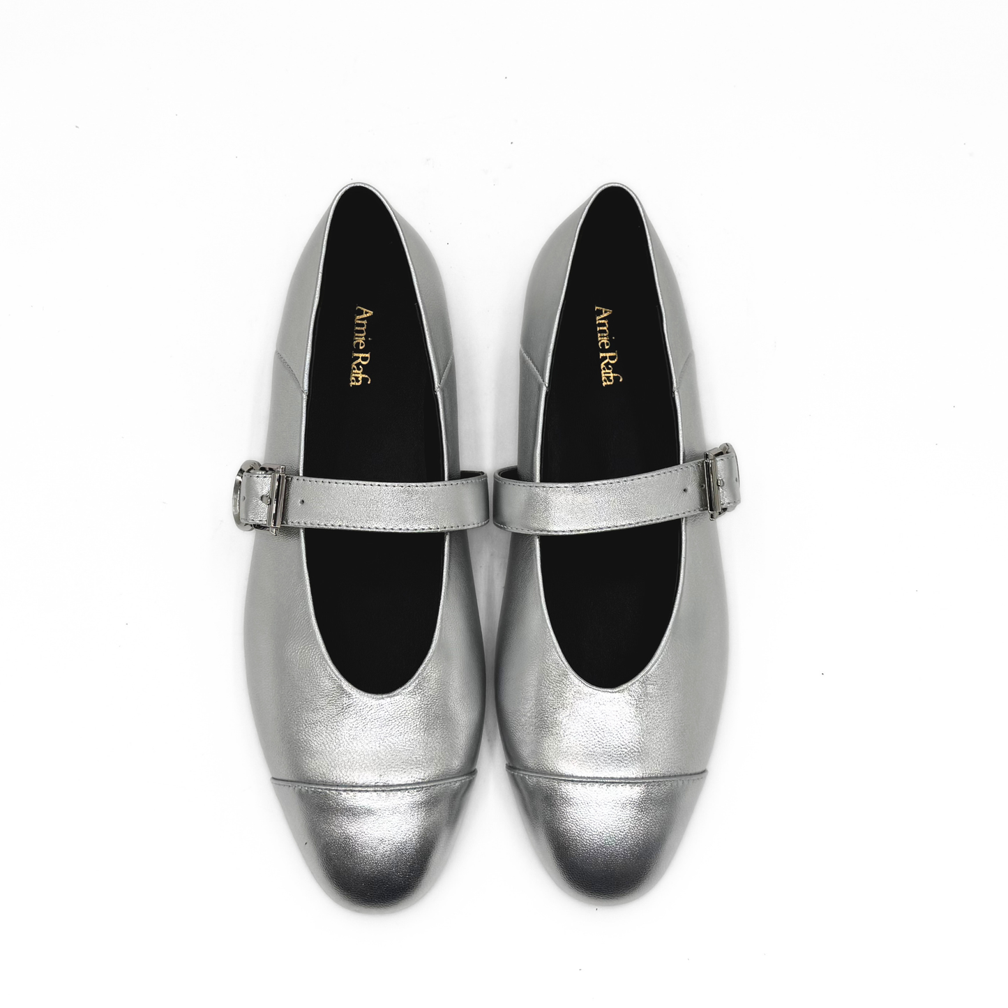 Reign Cap Toe Mary Janes - Silver