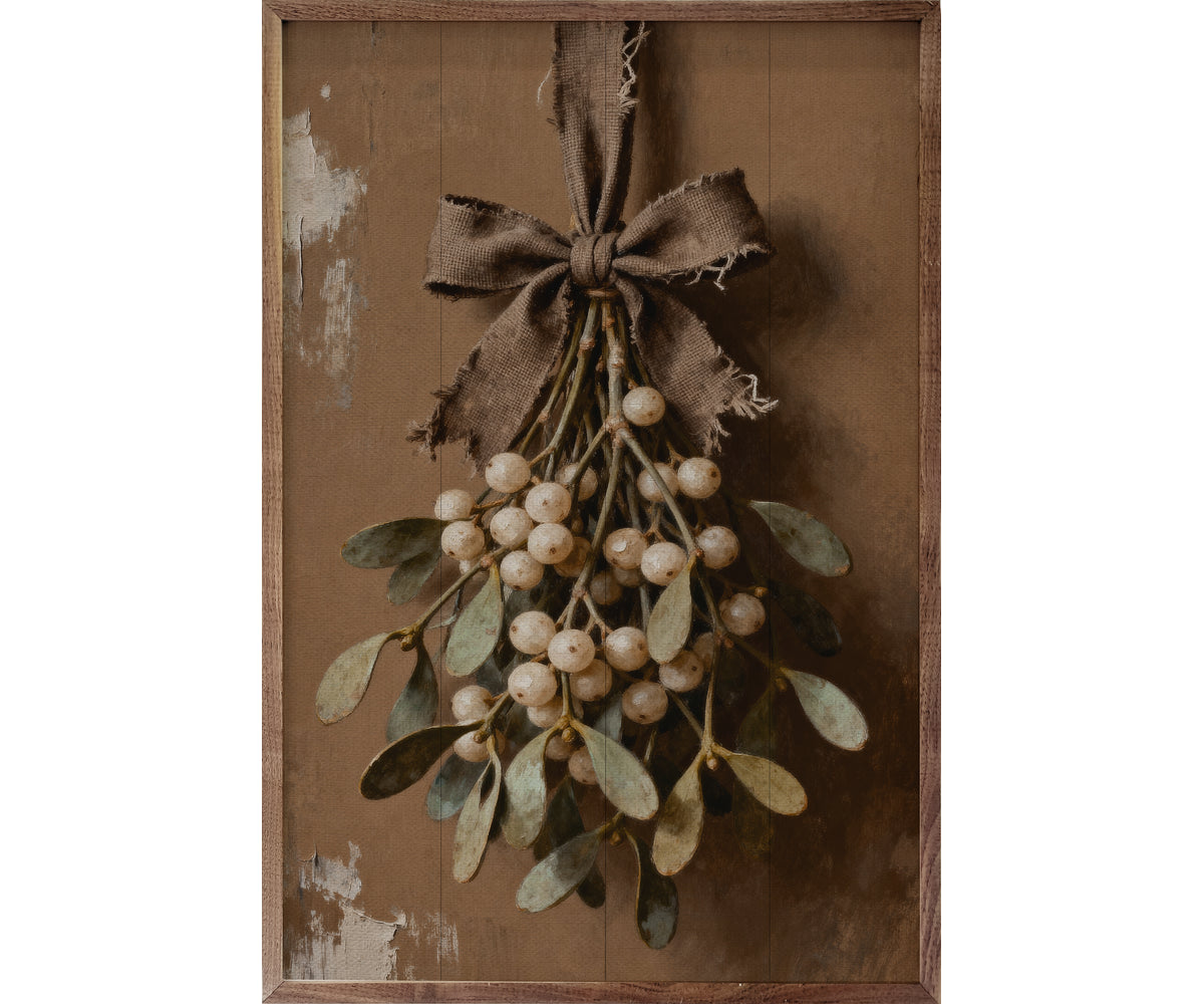 Kendrick Home Rustic Brown Mistletoe