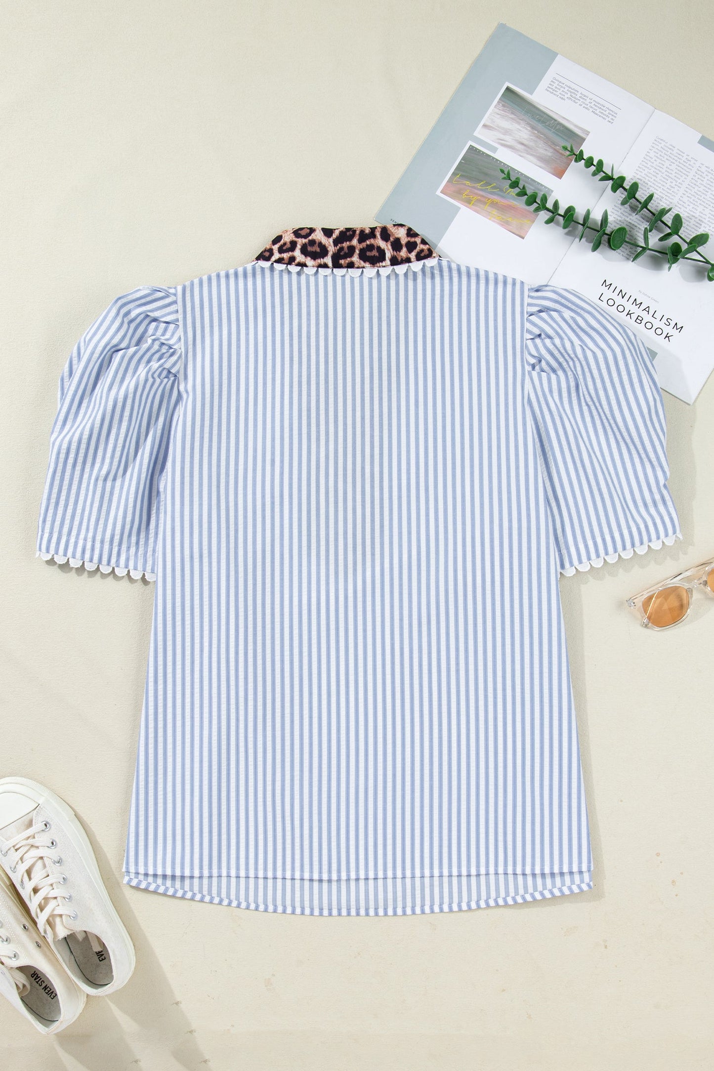 Threaded Pear Ariah Short Bubble Sleeve PLUS Blouse