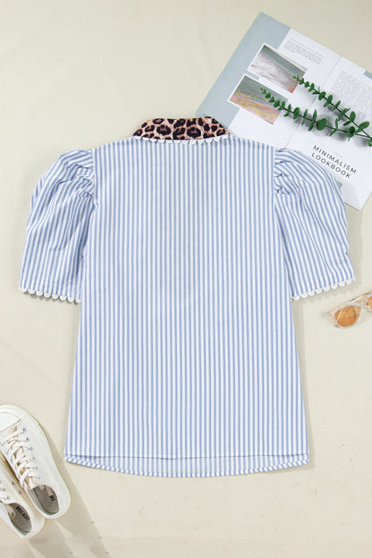 Threaded Pear Ariah Short Bubble Sleeve PLUS Blouse