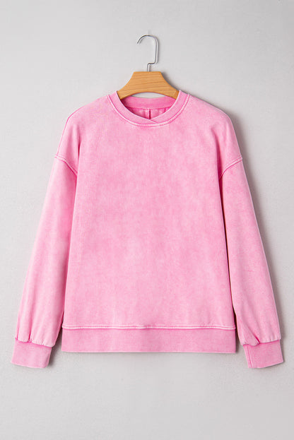 Threaded Pear Brinley Drop Shoulder Loose Sweatshirt
