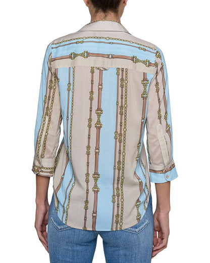 BSPL-TAUPE/LT SAGE BELT STRIPE-