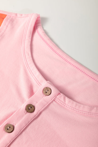 Threaded Pear Parker Sleeve Henley top Long Sleeve Top