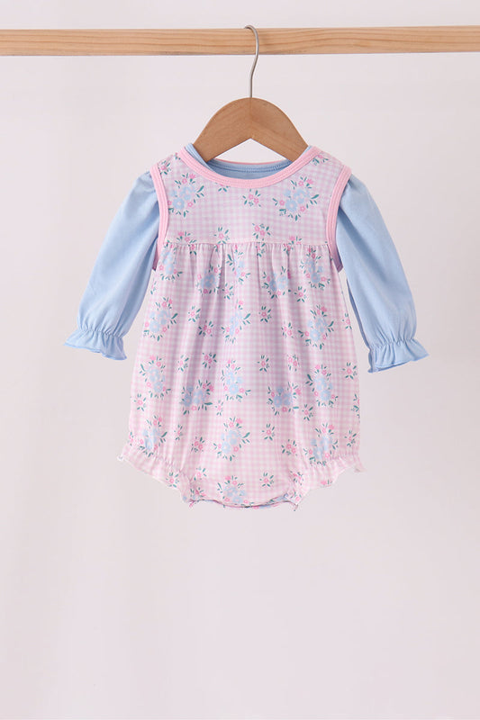 Pink Floral Bow 2-Piece Bubble Set