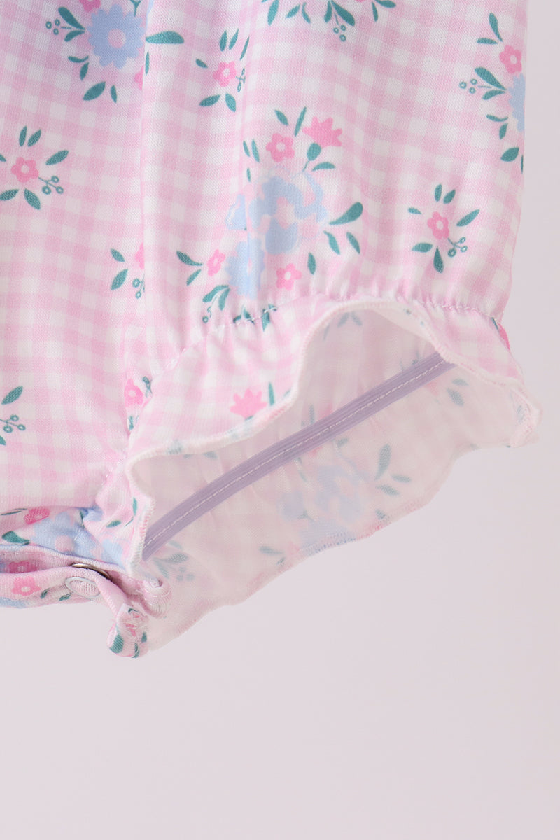Pink Floral Bow 2-Piece Bubble Set