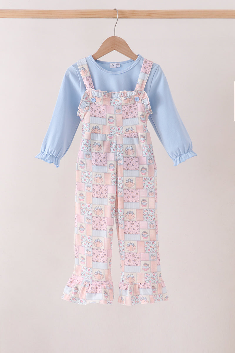 Pink Pumpkin Ruffle 2 Piece Set