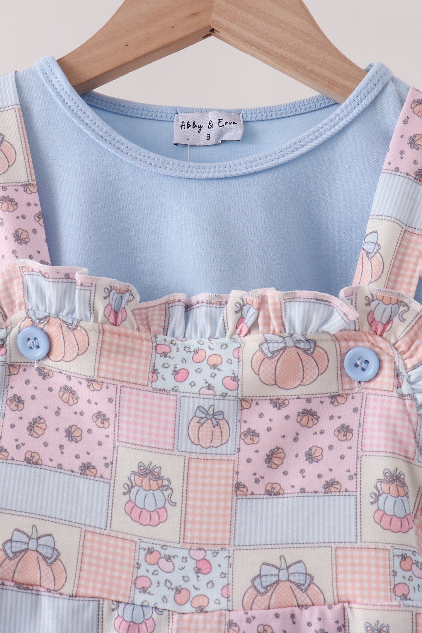 Pink Pumpkin Ruffle 2 Piece Set