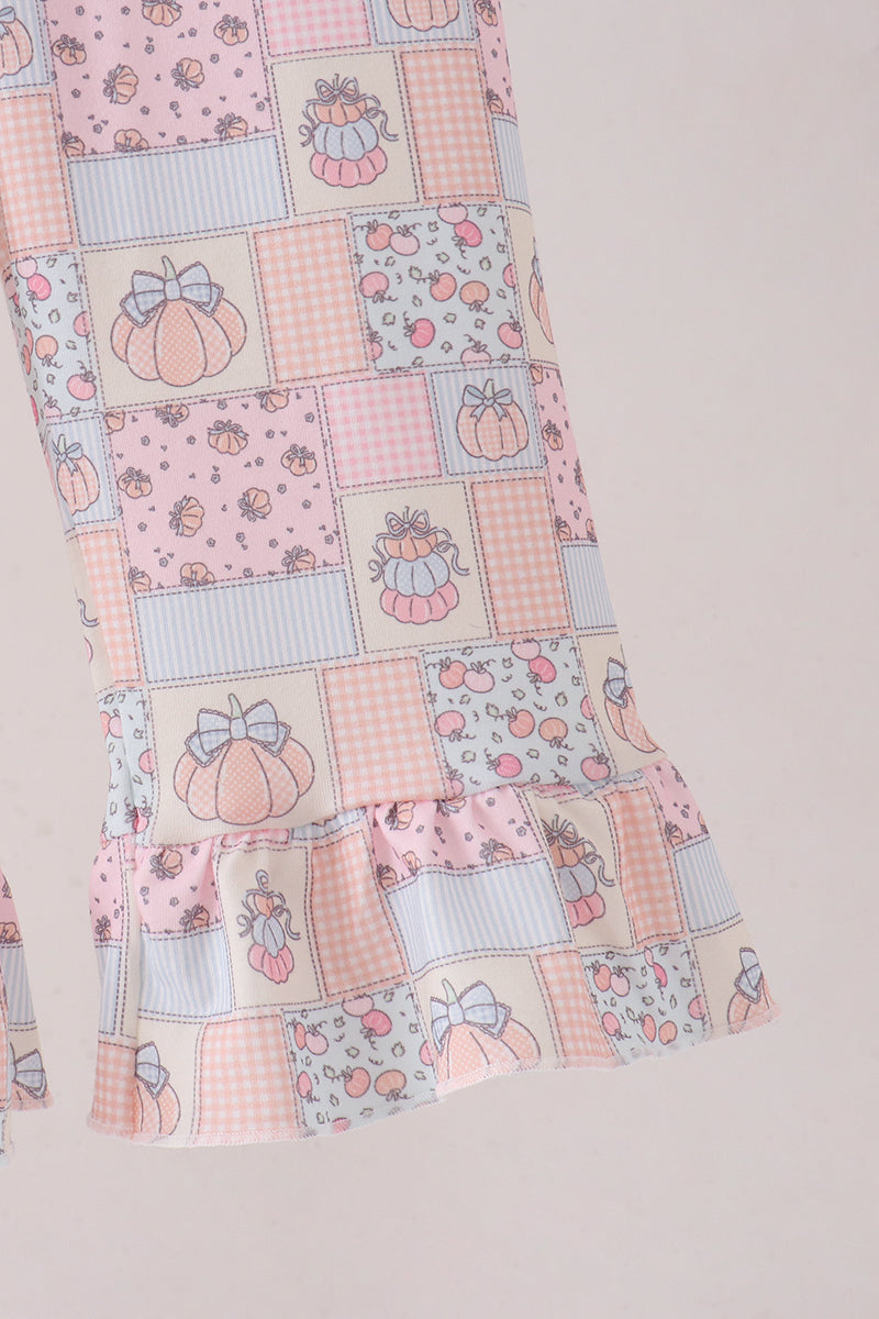 Pink Pumpkin Ruffle 2 Piece Set