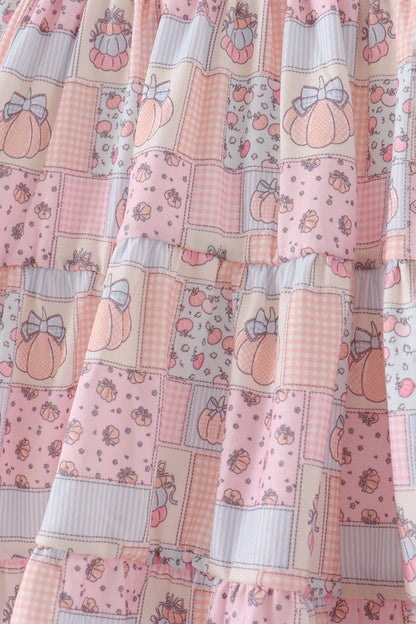 Pink Pumpkin Smocked Mom & Me Dress
