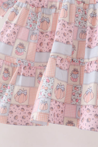 Pink Pumpkin Smocked Mom & Me Dress