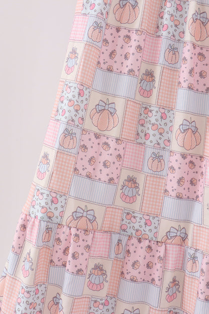 Pink Pumpkin Smocked Mom & Me Dress