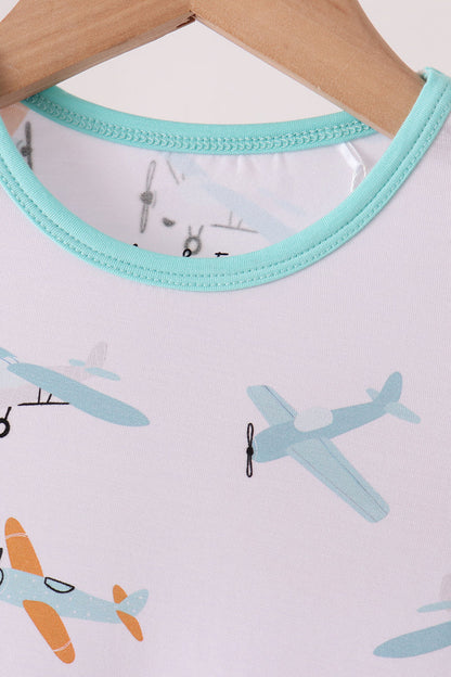 Airplane Bamboo 2-Piece Pants Set