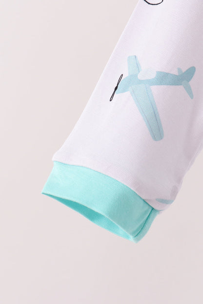 Airplane Bamboo 2-Piece Pants Set