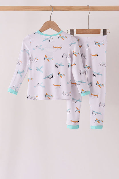 Airplane Bamboo 2-Piece Pants Set