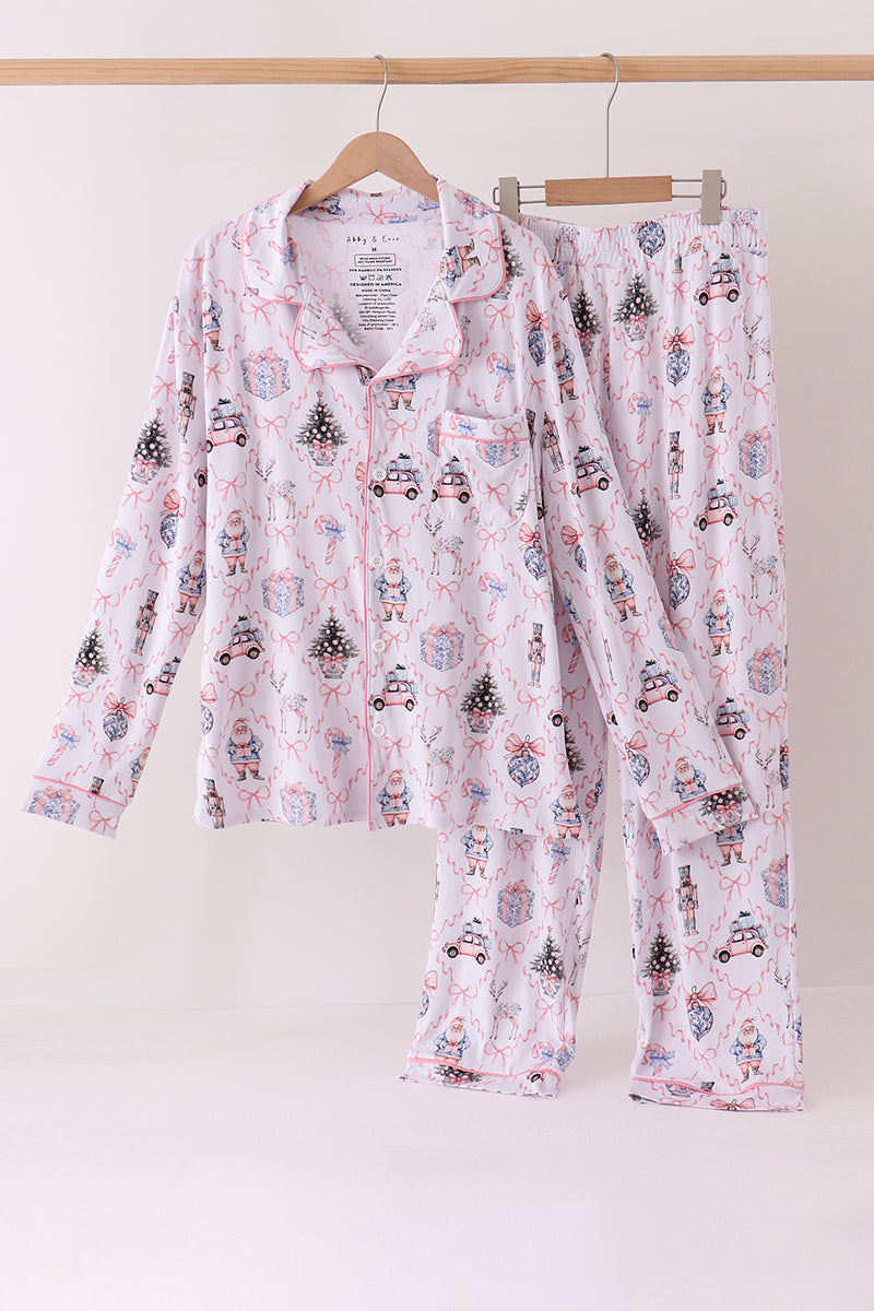 Pink Nutcracker Bamboo Mom & Me Pajama Set